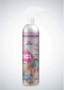 SolClean Eco Friendly Baby Care Spray Packaging Design