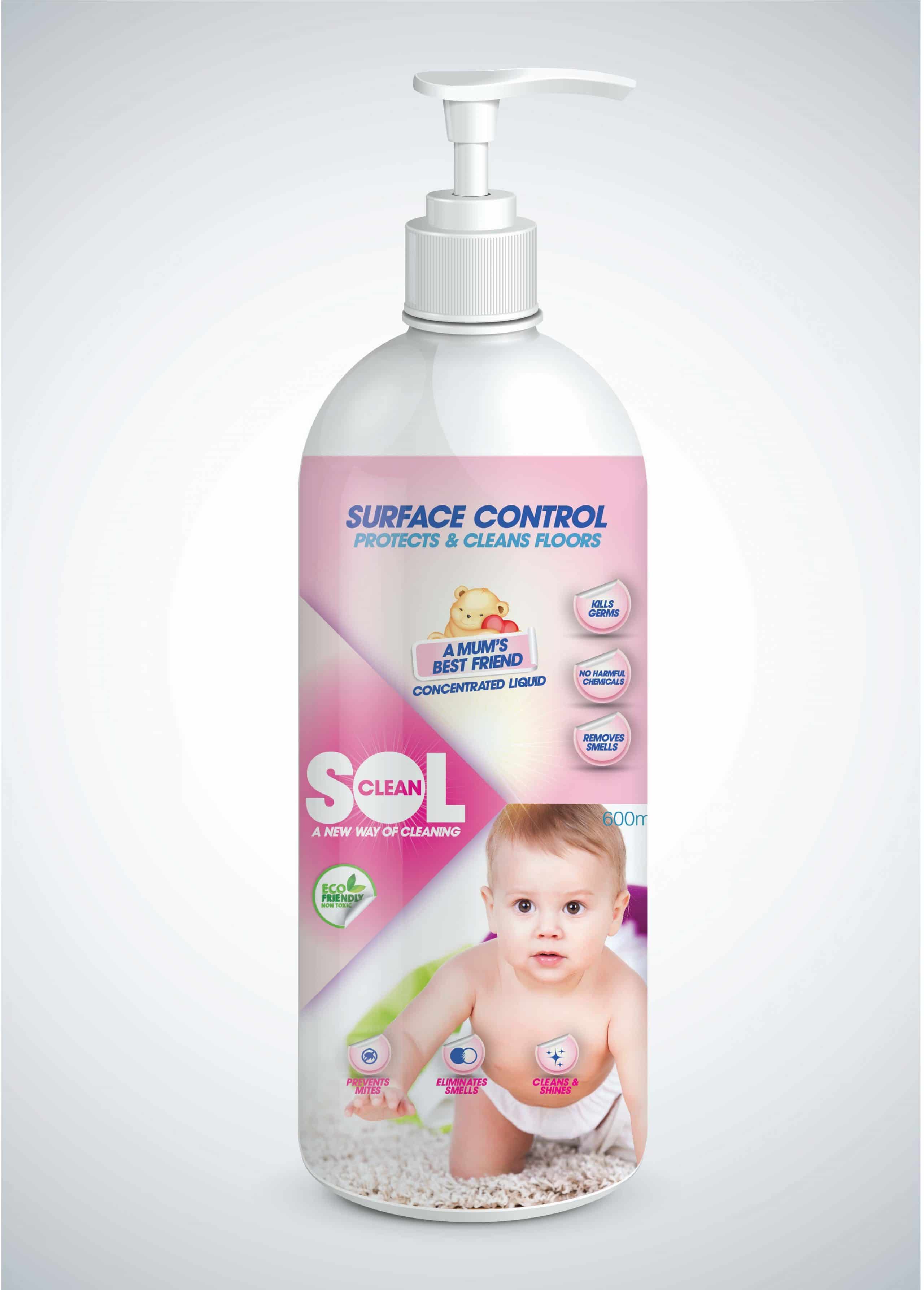 SolClean Eco Friendly Baby CareSurface Protect Packaging Design