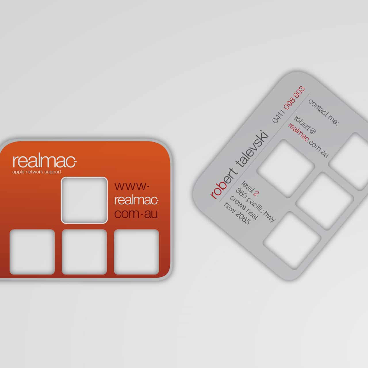 RealMac Creative Business Card Design