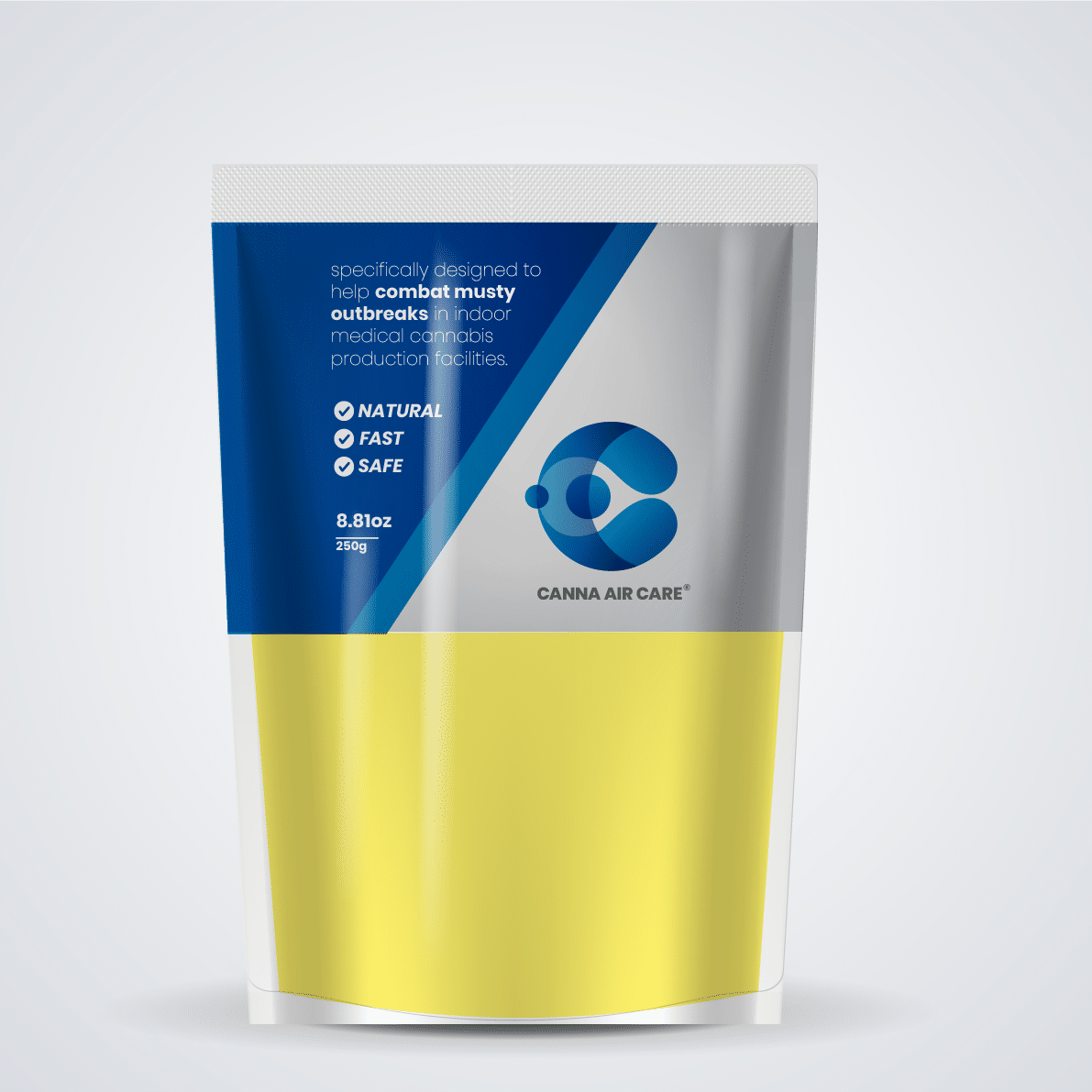 Canna Air Care Medical Cannabis Product Packaging 250g