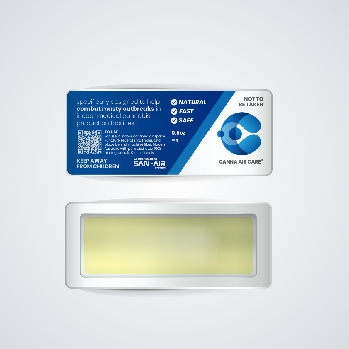 Canna Air Care Medical Cannabis Product Packaging 15g