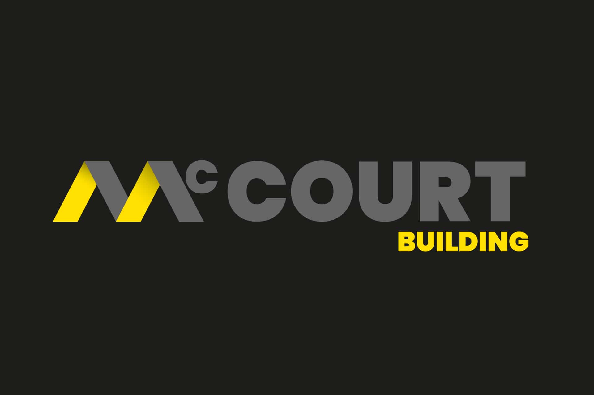 Using Negative Space to display the Roofs Creating the M in McCourts details for McCourt Building Designed by Darragh McNulty - Wowwee Design - Sydney Design Agency - Graphic Design - Marketing