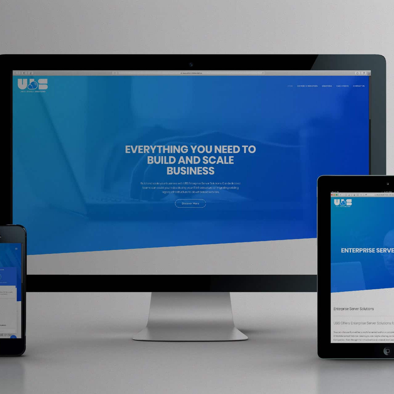 UBS Soloutions Logo and Website Design Wowwee Design Sydney Design Agency