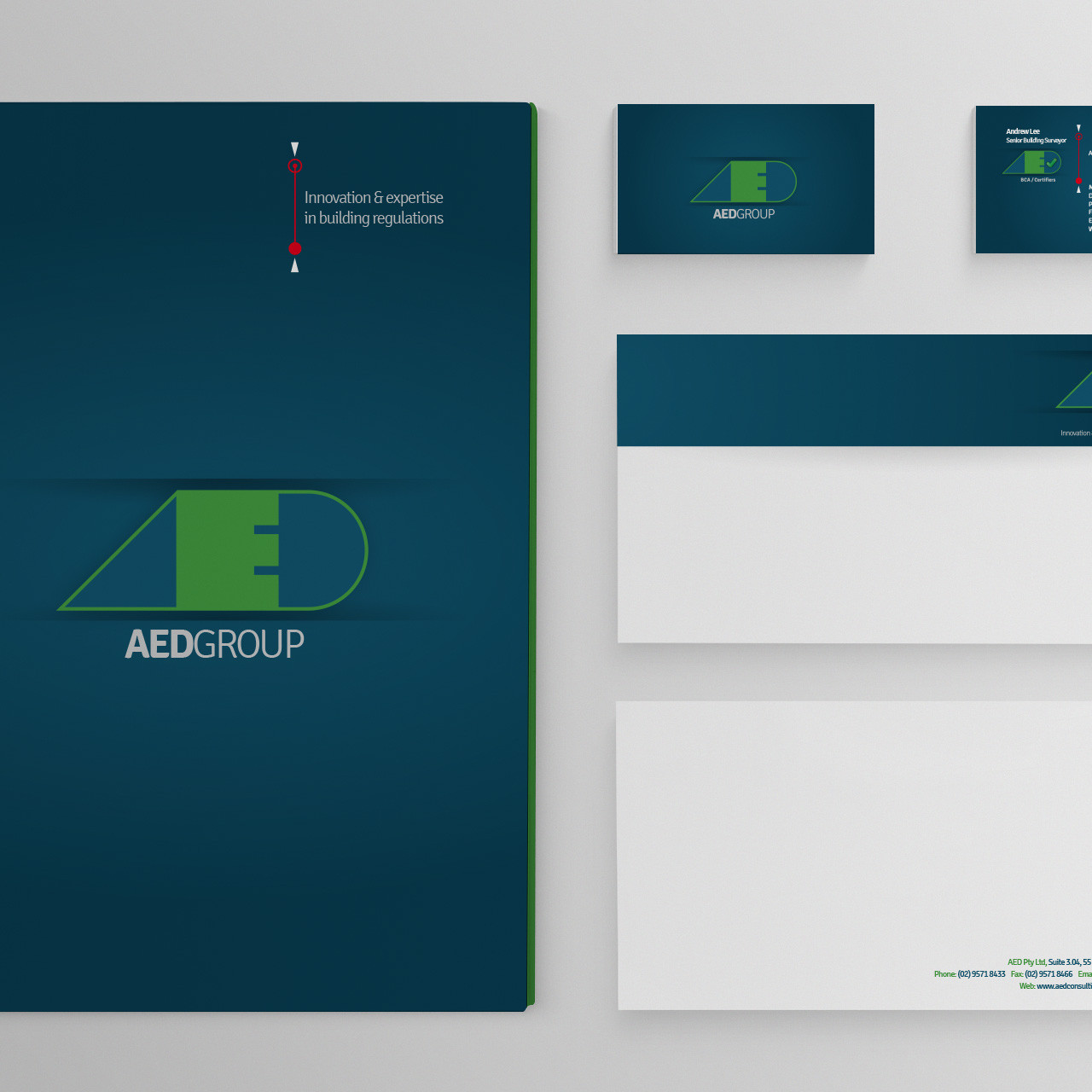 AED Group Consulting Engineers Sydney Access Certifiers Logo Brandmarks And Branding Design Stationary Design Wowwee Design Sydney