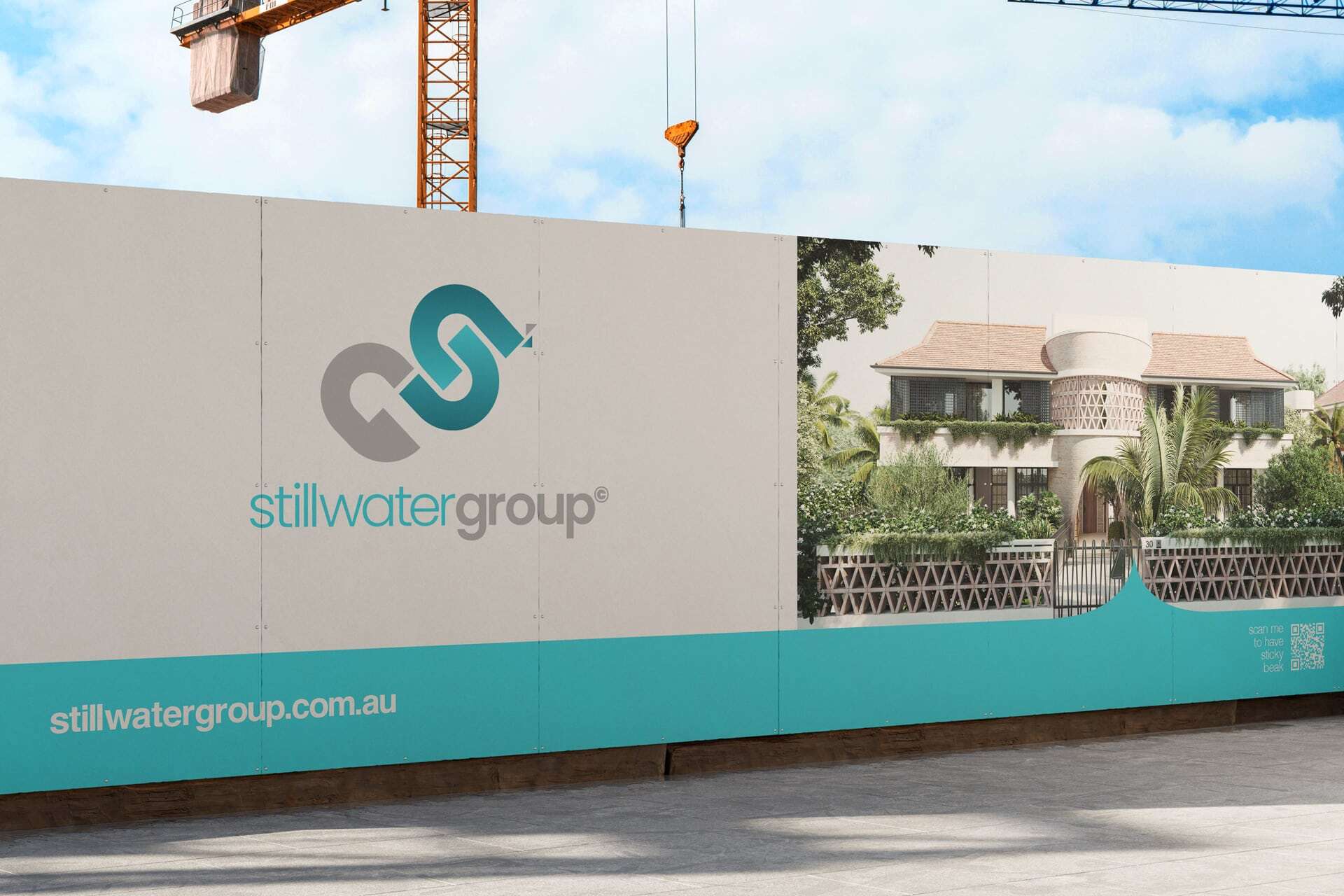 Stillwater Property Fence Billboard Design - Wowwee Design